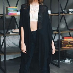 **Brand New** Black Kimono, Perfect Summer Weight!